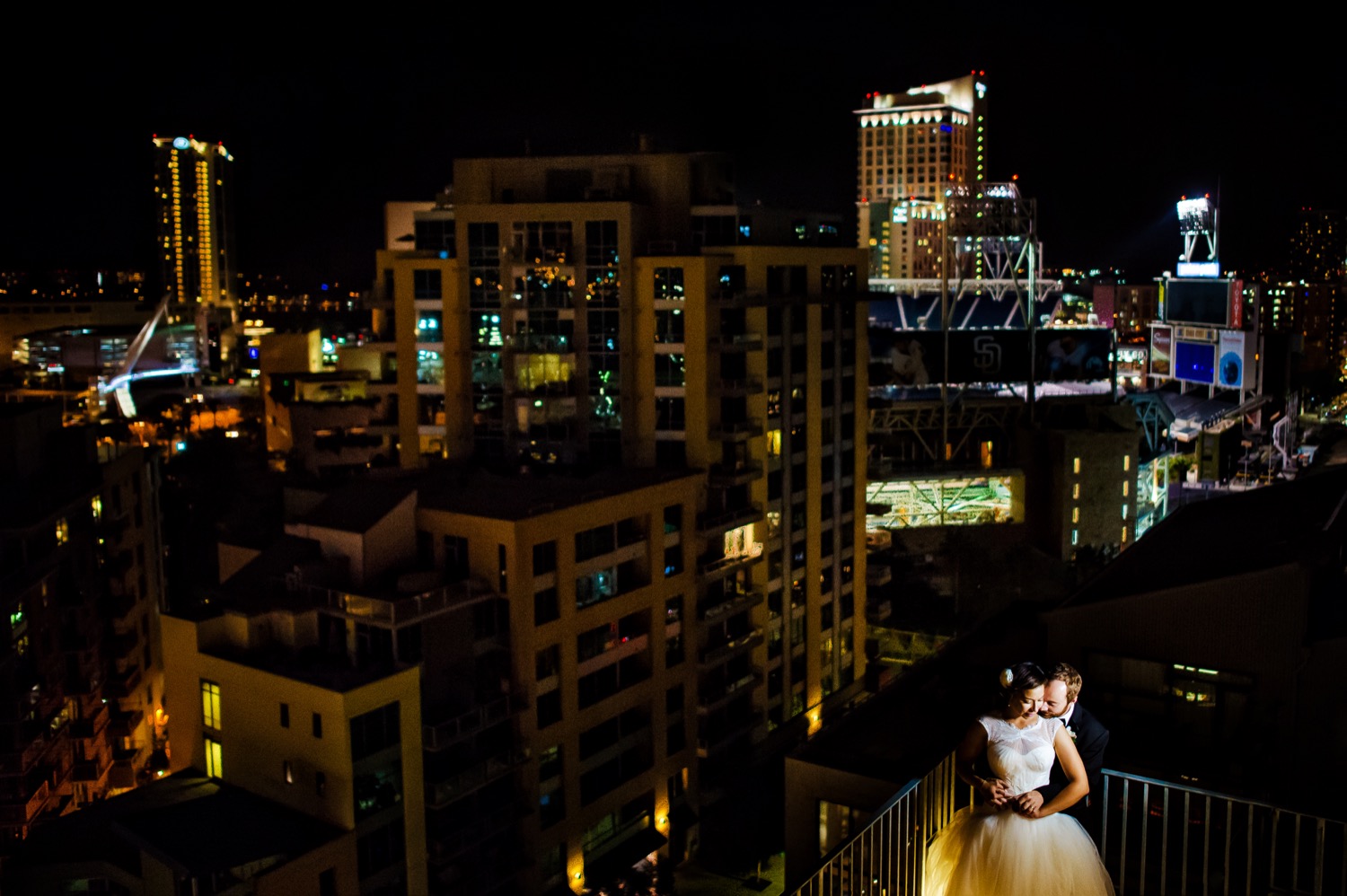 Downtown-San Diego-Library-roof top-Wedding-Photography