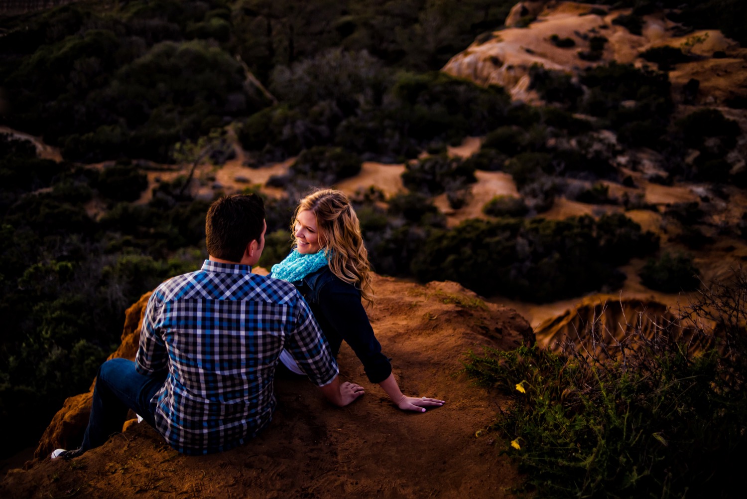 Engagement-Photography-Torrey Pines State Resereve-Cliff